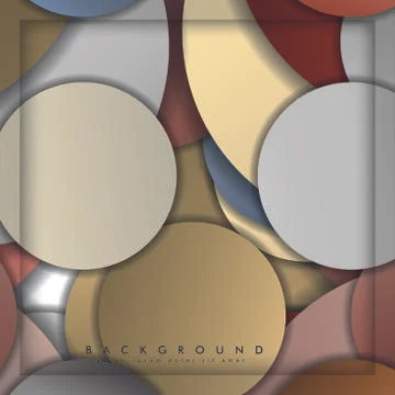 Abstract vector circle background with color stone and brick gradient and sha イラスト素材