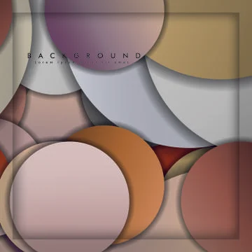 Abstract vector circle background with color stone and brick gradient and sha イラスト素材