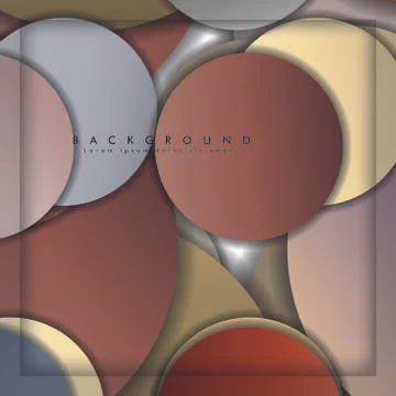 Abstract vector circle background with color stone and brick gradient and sha イラスト素材
