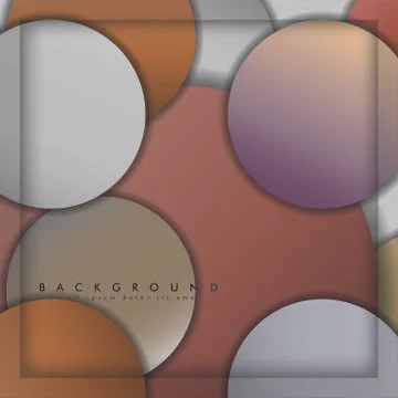 Abstract vector circle background with color stone and brick gradient and sha イラスト素材