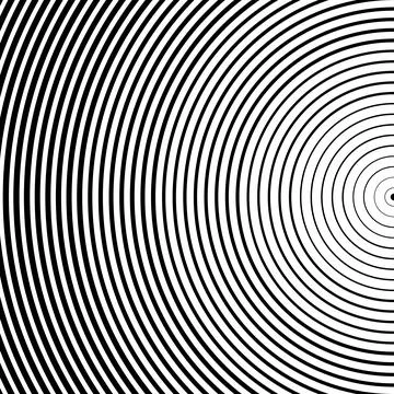 Abstract vector circle halftone black background. Gradient retro line patte.. 스톡 일러스트