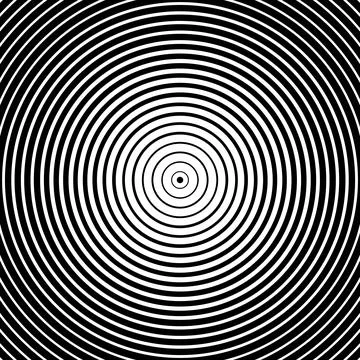 Abstract vector circle halftone black background. Gradient retro line patte.. Stock Illustration