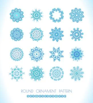Abstract vector circle ornament Illustrazione stock