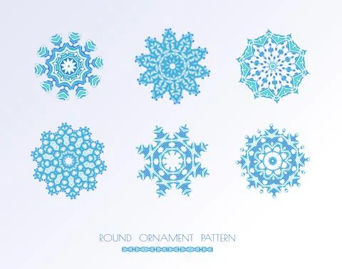 Abstract vector circle ornament Stock Illustration