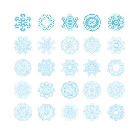 Abstract vector circle ornament Illustrazione stock