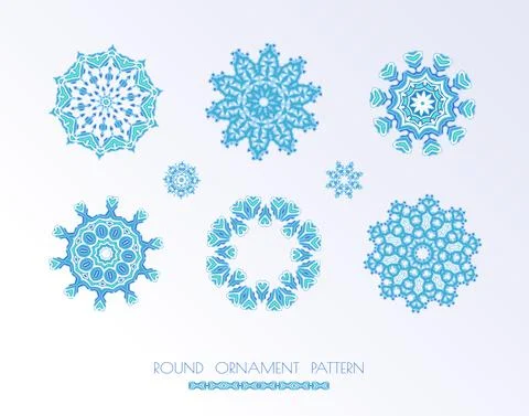 Abstract vector circle ornament Illustrazione stock