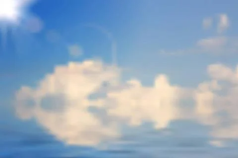 Abstract vector cloudy sky and sea design. Gradient mesh Abstract vector c... Foto stock