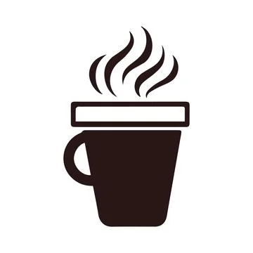 Abstract Vector Coffee Cup Icon Design Template Stock Illustration