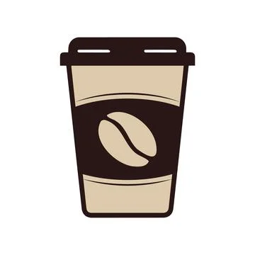 Abstract Vector Coffee Cup Icon Design Template Stock Illustration