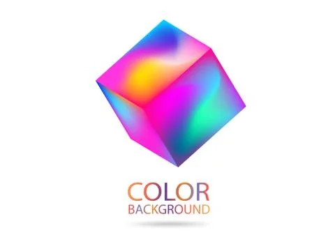 Abstract vector color 3D Cube .futuristic modern design. EPS10 Stock-Illustration
