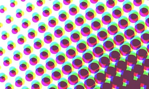 Abstract Vector Color Halftone Dots Retro Pop Art Wallpaper Texture Stock Illustration