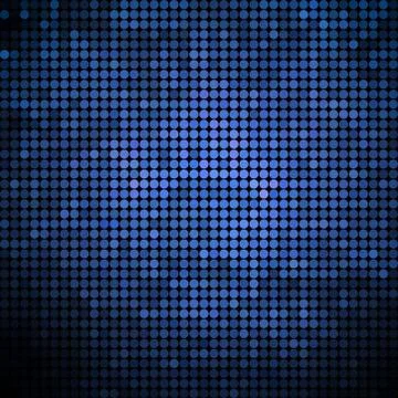 Abstract vector colored round dots background Illustrazione stock