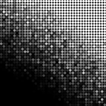 Abstract vector colored round dots background Illustrazione stock