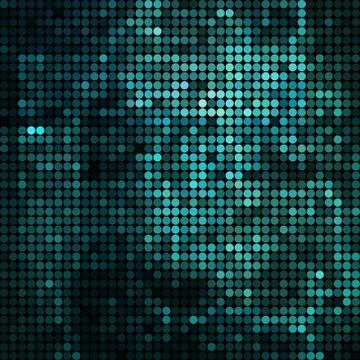 Abstract vector colored round dots background Stock Illustration