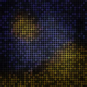 Abstract vector colored round dots background Stock Illustration