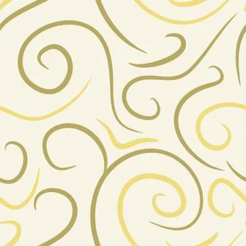 Abstract vector colored swirls seamless pattern Stock Illustration