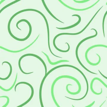 Abstract vector colored swirls seamless pattern Stock Illustration
