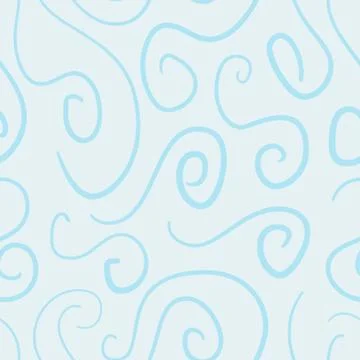 Abstract vector colored swirls seamless pattern Stock Illustration