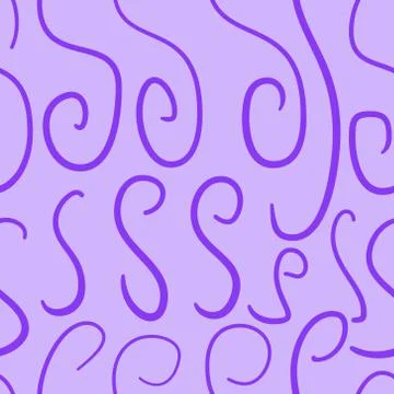 Abstract vector colored swirls seamless pattern Stock Illustration