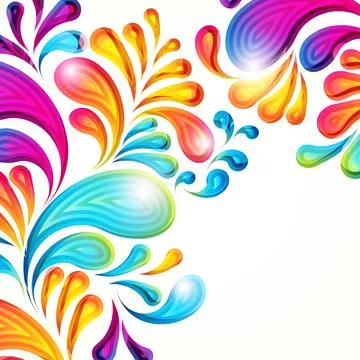 Abstract vector colorful arc-drop background. Color graphic elements. Moder.. Stock Illustration