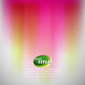 Abstract vector colorful background with blurred watercolor effect Stock Illustration