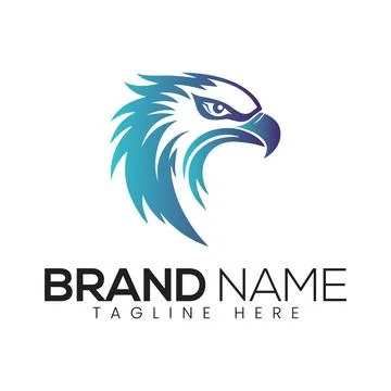 Abstract Vector Colorful Eagle Icon or Logo Design Template Stock Illustration