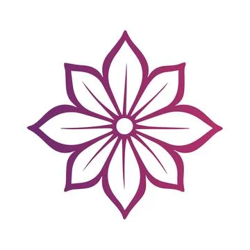Abstract Vector Colorful Flower Icon or Logo Design Template Stock Illustration