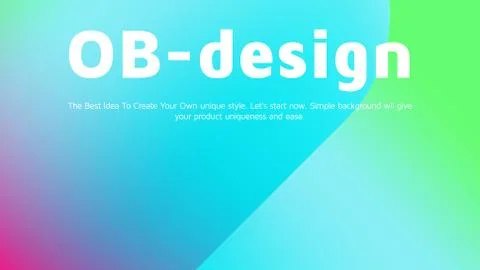 Abstract Vector Colorful Gradient Landing Page Template Illustrazione stock
