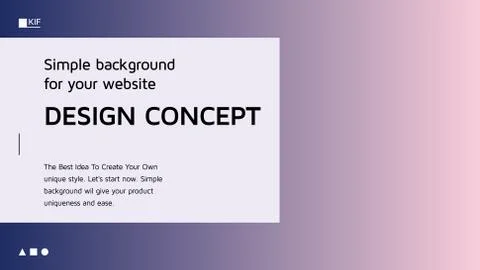 Abstract Vector Colorful Gradient Landing Page Template Illustrazione stock