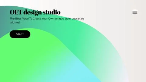 Abstract Vector Colorful Gradient Landing Page Template 스톡 일러스트