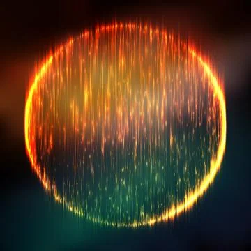 Abstract vector colorful mesh background. Black hole or singularity. Futurist Stock Illustration