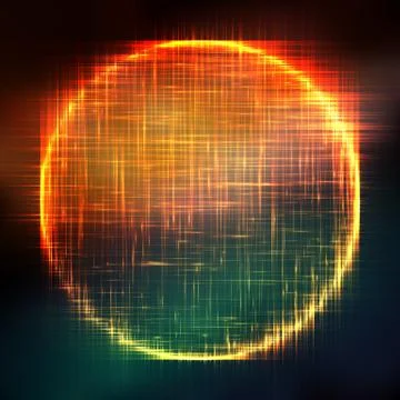 Abstract vector colorful mesh background. Black hole or singularity. Futurist Stock Illustration