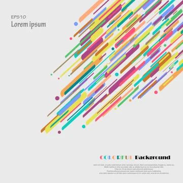 Abstract vector of colorful modern background. Ilustração Stock