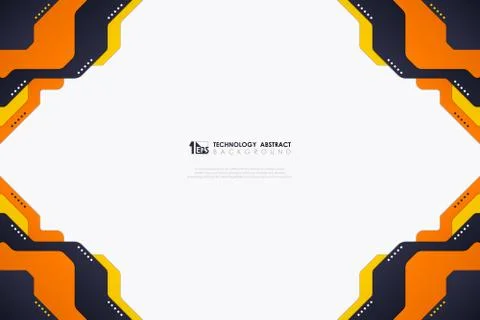 Abstract vector colors modern technology template design on white background. Stock-Illustration