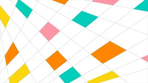 Abstract vector composition of intersecting geometric shapes and graphic elem Illustrazione stock