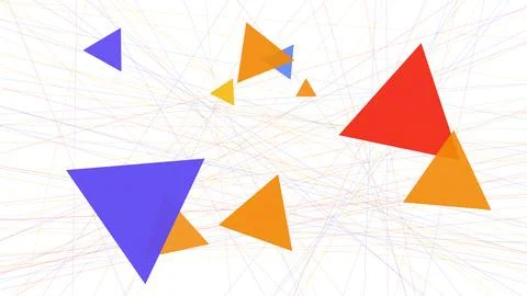 Abstract vector composition of intersecting geometric shapes and graphic elem 스톡 일러스트