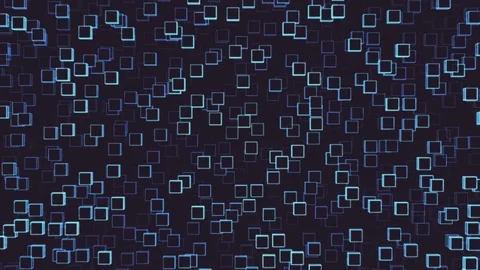 Abstract Vector Cubes Random Motion, 3d Loopable Animation 4k Stock Footage 71440870