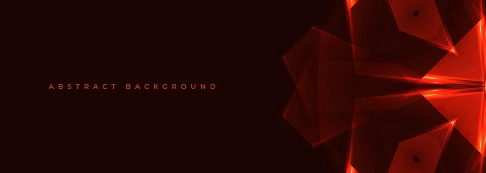 Abstract vector dark red wide background with glowing futuristic pattern. Stock Illustration