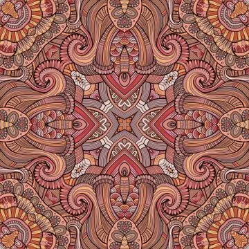 Abstract vector decorative ethnic seamless pattern 스톡 일러스트