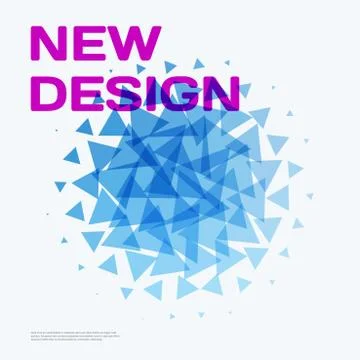 Abstract vector design background with triangles イラスト素材