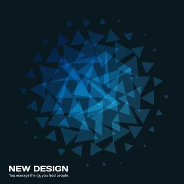 Abstract vector design background with triangles Stock Illustration