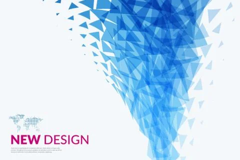 Abstract vector design background with triangles 스톡 일러스트