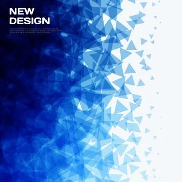 Abstract vector design background with triangles イラスト素材