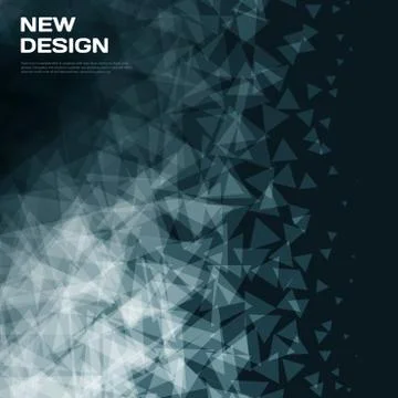 Abstract vector design background with triangles イラスト素材