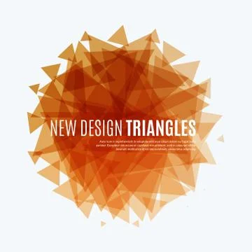 Abstract vector design background with triangles 스톡 일러스트