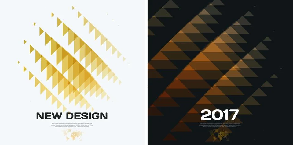 Abstract vector design background with triangles Illustrazione stock