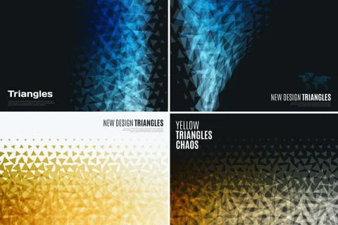 Abstract vector design background with triangles Stock Illustration