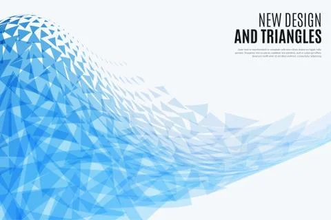 Abstract vector design background with triangles 스톡 일러스트
