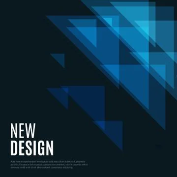 Abstract vector design background with triangles Stock Illustration