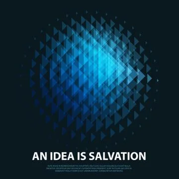 Abstract vector design background with triangles Stock Illustration